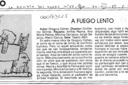 A fuego lento  [artículo].