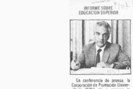 Informe sobre educación superior  [artículo].
