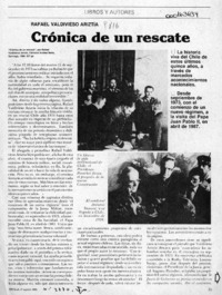 Crónica de un rescate  [artículo] J. Q.