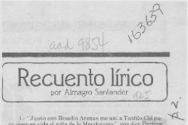 Recuento lírico