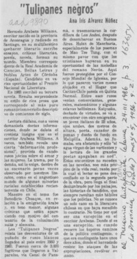 "Tulipanes negros"