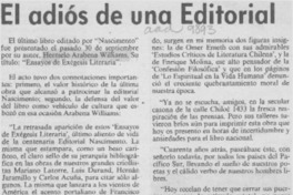 El Adiós de una editorial