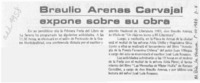 Braulio Arenas Carvajal expone su obra  [artículo].