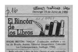 El rincón de los libros  [artículo] Filebo.