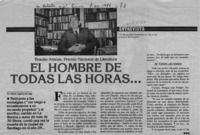 El hombre de todas las horas --  [artículo] María Angélica de Luigi.