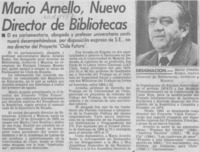 Mario Arnello, nuevo Director de Bibliotecas