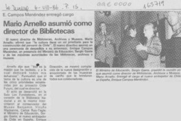 Mario Arnello asumió como director de Bibliotecas