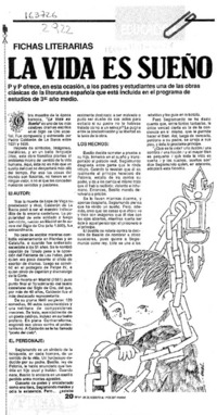 La Vida es sueño  [artículo].