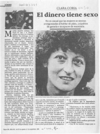 El dinero tiene sexo masculino