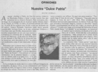 Nuestra "dulce patria"