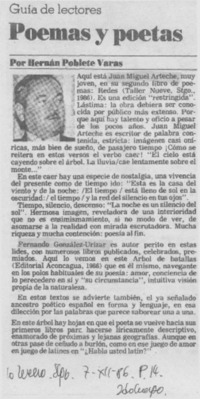 Poemas y poetas