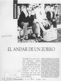 El andar de un zorro  [artículo] Pablo Portales.