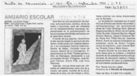 Anuario escolar  [artículo] Rosita Garrido Labbé.
