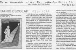 Anuario escolar  [artículo] Rosita Garrido Labbé.