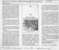 Relecturas hispanoamericanas