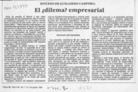 El Dilema empresarial  [artículo].