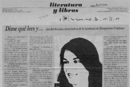 Dime qué lees y --  [artículo] Luisa Ulibarri.