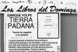 Tierra padana  [artículo] Luis Merino Reyes.