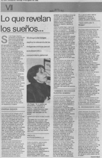 Lo que revelan los sueños