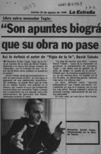 "Son apuntes biográficos para que su obra no pase al olvido"  [artículo].