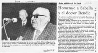 Homenaje a Sabella y el doctor Rendic  [artículo].