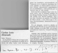 Carlos León Alvarado  [artículo].