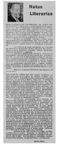 Notas literarias