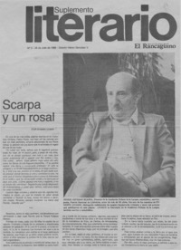 Scarpa y un rosal