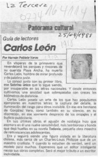 Carlos León  [artículo] Hernán Poblete Varas