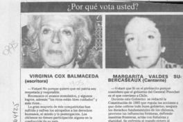 Por qué vota usted?  [artículo].