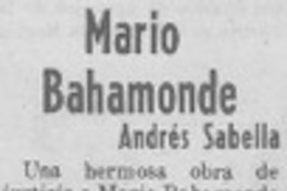 Mario Bahamonde