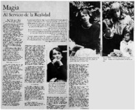 Magia al servicio de la realidad