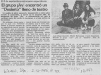 El Grupo Ay! encontró un "Desierto" lleno de teatro