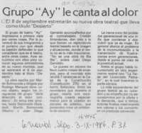 Grupo "Ay" le canta al dolor