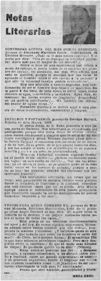 Notas literarias