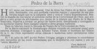 Pedro de la Barra