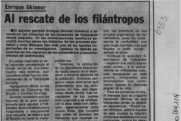 Al rescate de los filántropos  [artículo].