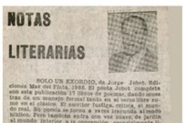Notas literarias