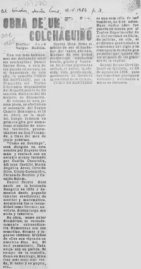 Obra de un colchagüino