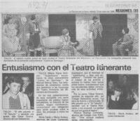 Entusiasmo con el Teatro Itinerante