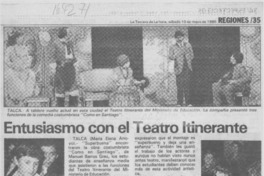 Entusiasmo con el Teatro Itinerante