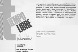 Un Barros Grez algo tímido