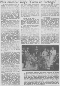 Para entender mejor "Como en Santiago"