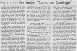 Para entender mejor "Como en Santiago"