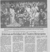 Intensa actividad del Teatro Itinerante