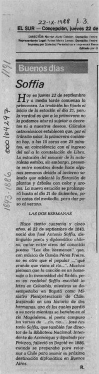 Soffia  [artículo] R.