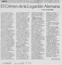 El crimen de la Legación alemana