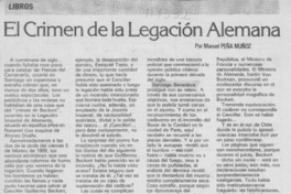 El crimen de la Legación alemana