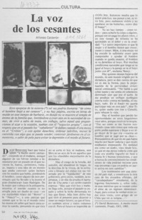 La voz de los cesantes