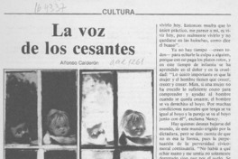La voz de los cesantes